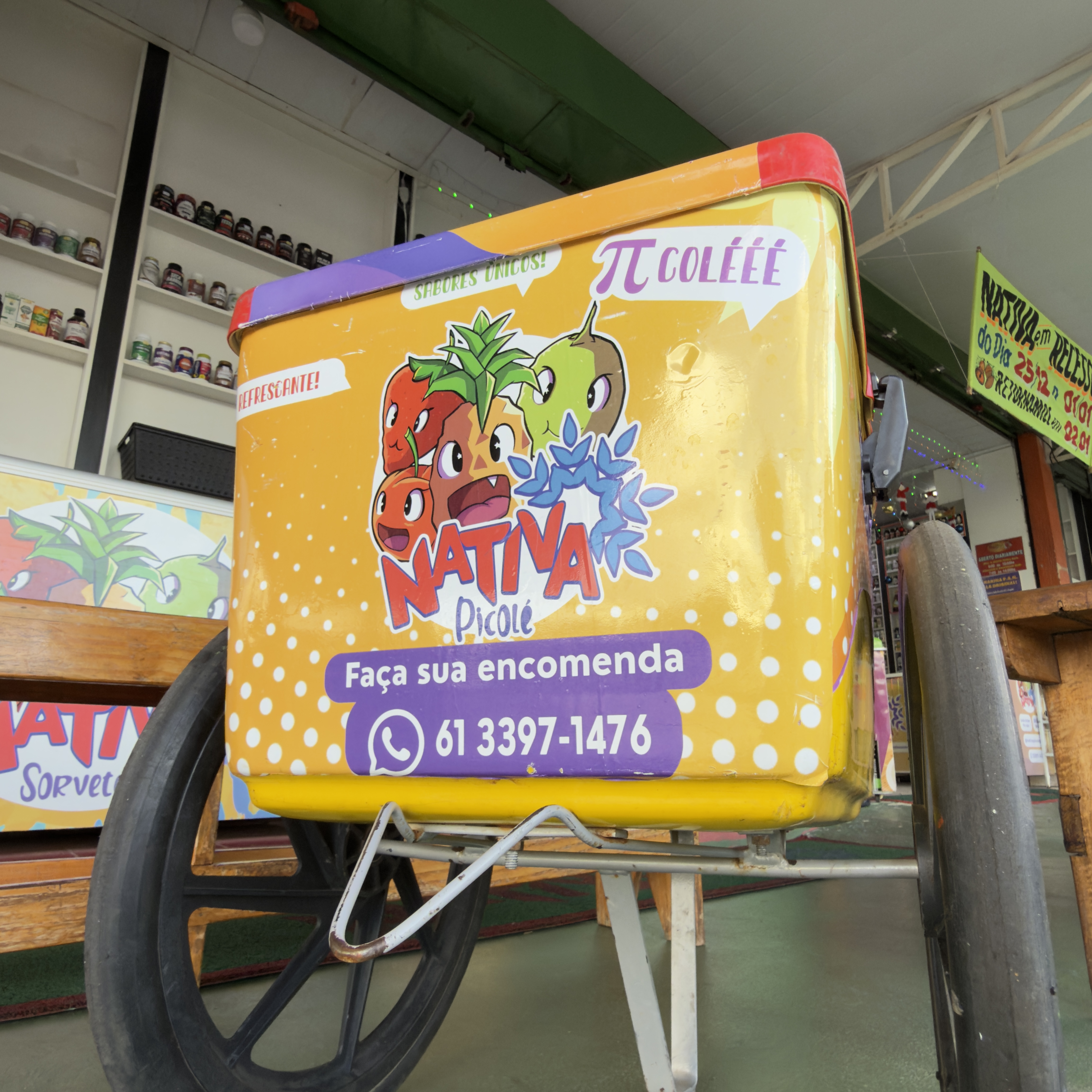 Carrinho de Picolé Nativa